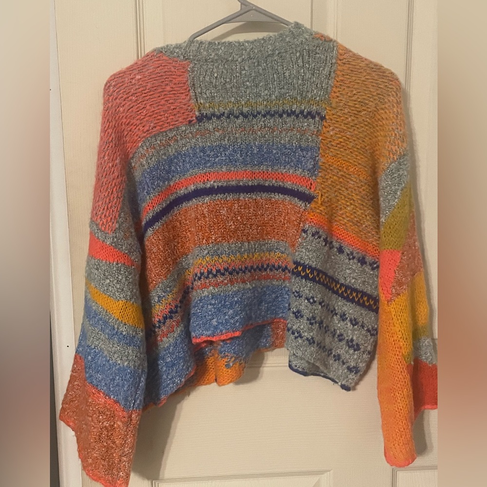 moon & madison Multicolor Patchwork Sweater - image 7